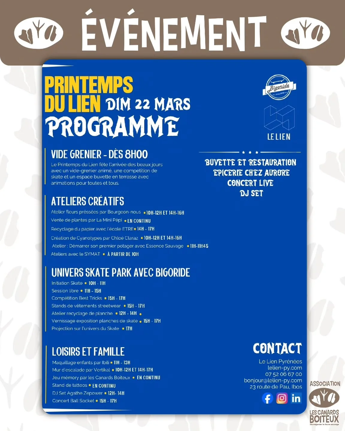 Rendez-vous demain au Printemps du Lien